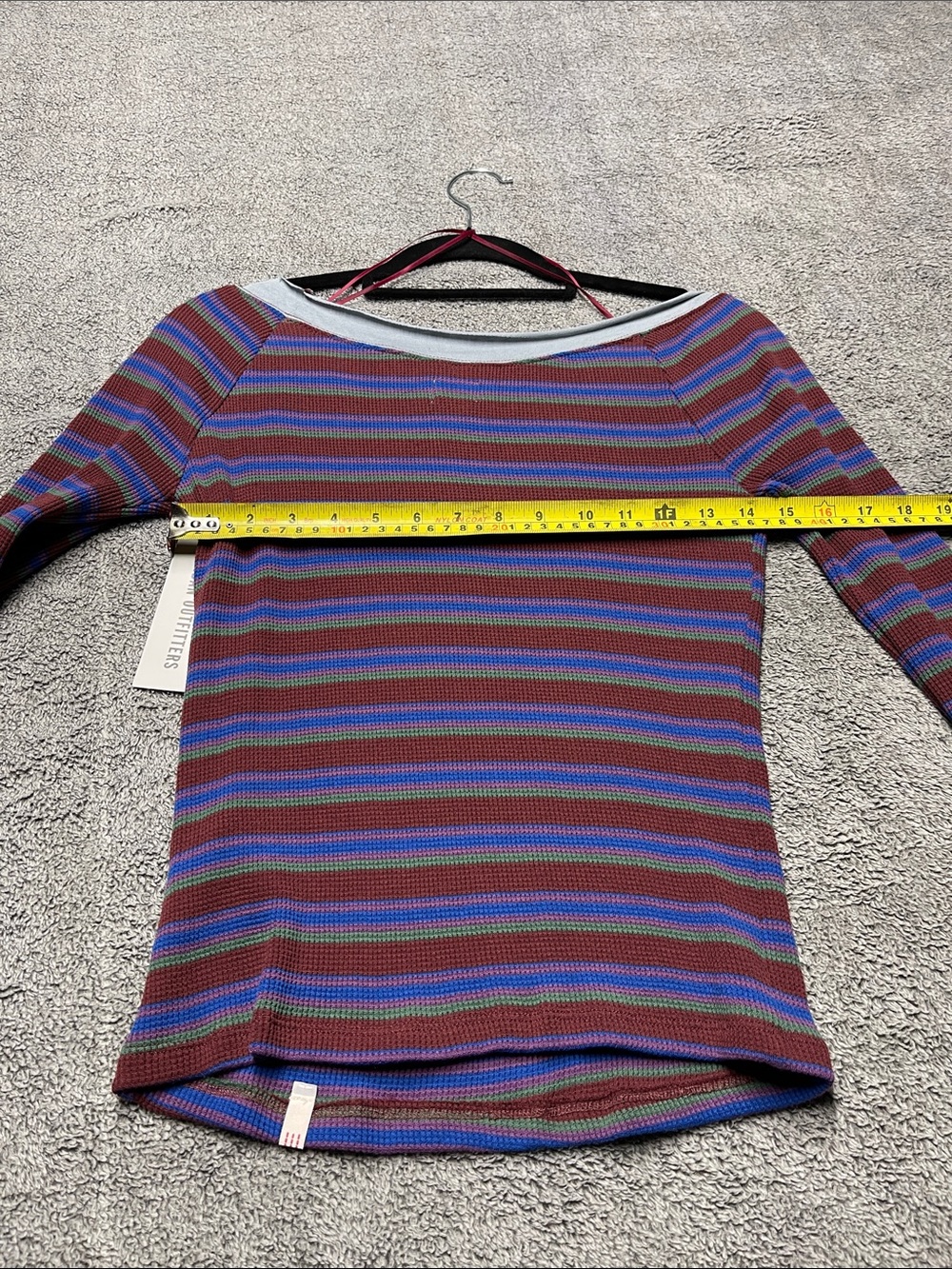 BDG Stella Boatneck Waffle Knit Tee - Picture 8 of 8